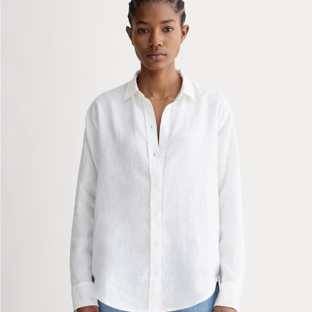 Everlane Linen “The Must-Have Shirt” Lavender Button-Up - Size 4